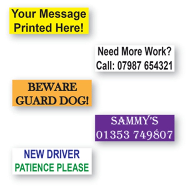 Own Message Decal up to 300 x 100mm